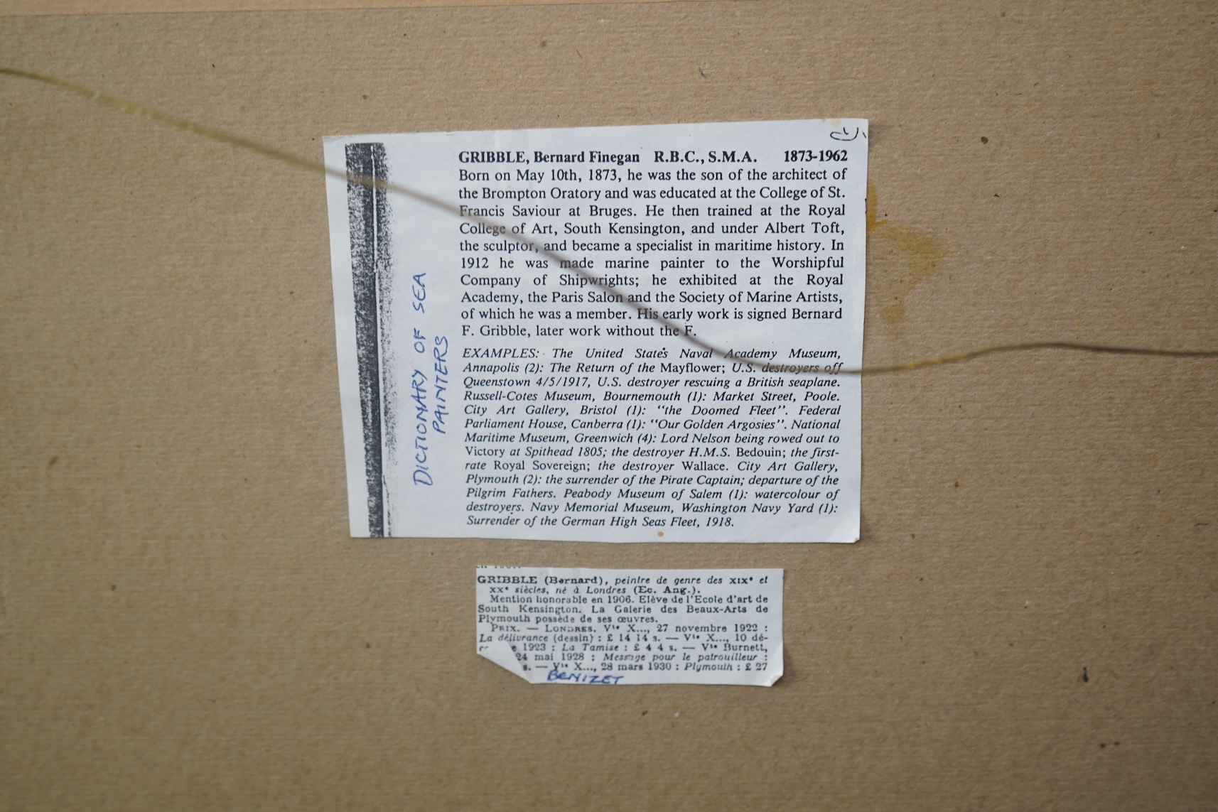 Bernard Finegan Gribble, 1872-1962, Moonlit shipping scene